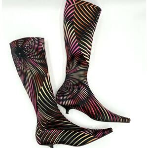39 Missoni Satin Printed Boots